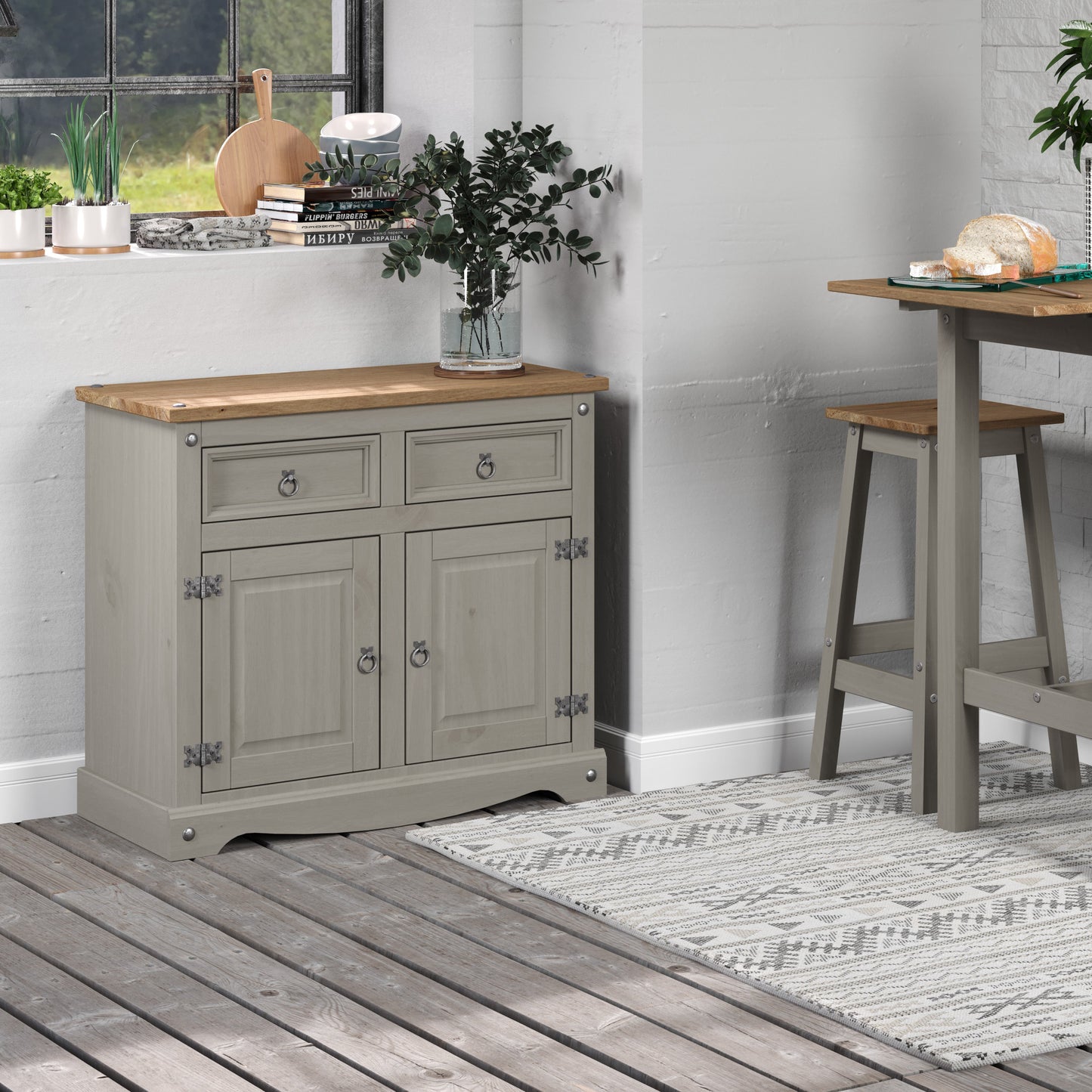 Corona Grey Small Sideboard