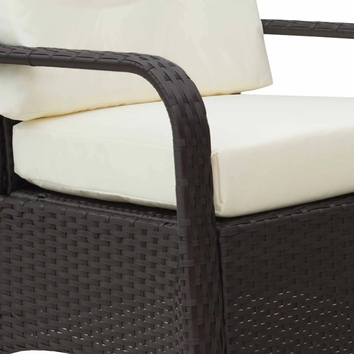 Outsunny Cream Rattan Bistro Set – 3pc Garden Furniture with Cushions & Cover