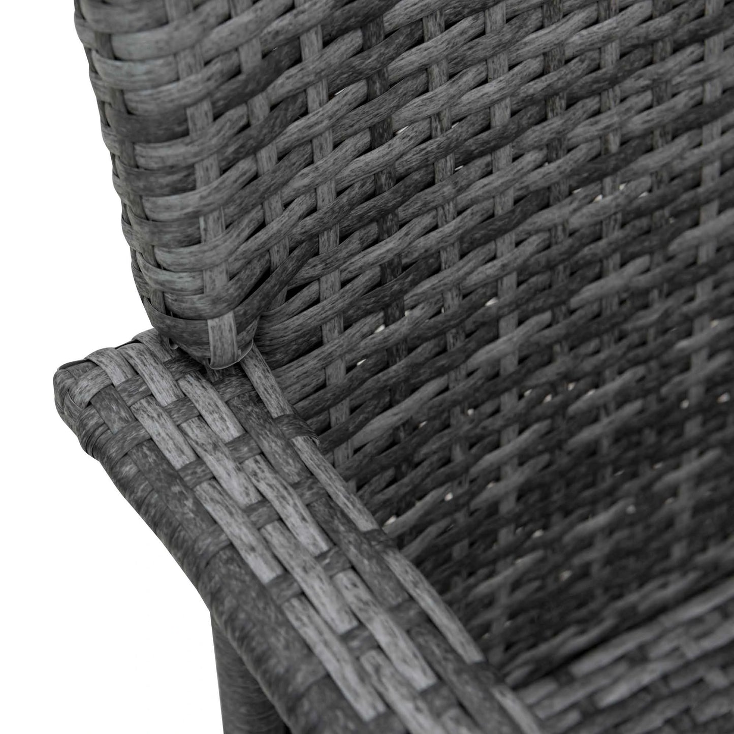 Outsunny Grey Rattan Bistro Set – 3pc Garden Furniture with Cushions & Cover