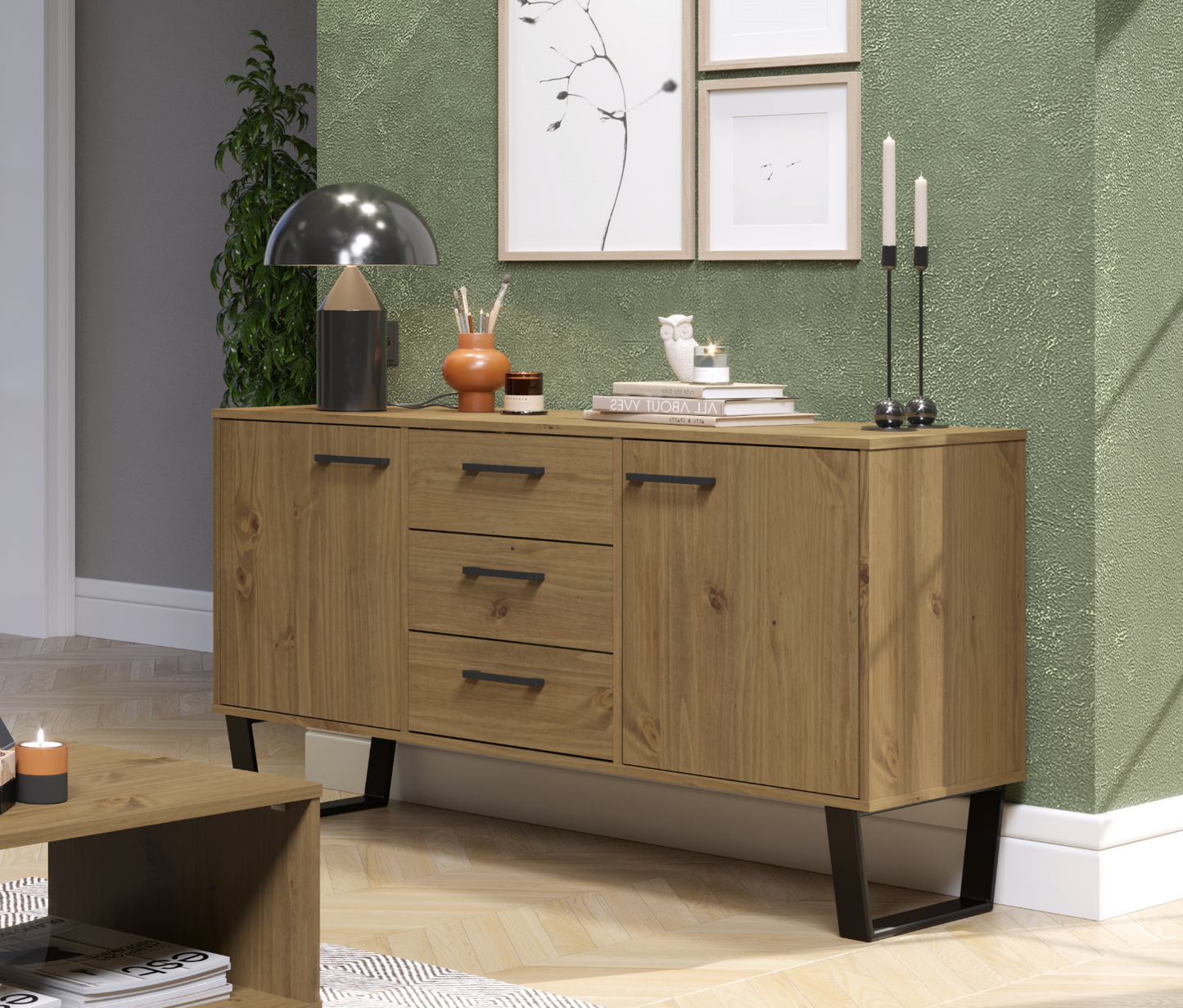 Texas 2 Door 3 Drawer Sideboard