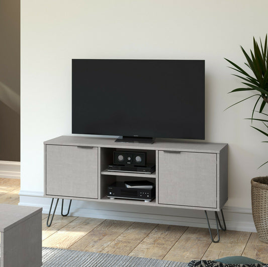 Augusta Grey 2 Door 2 Shelf Flat Screen TV Unit
