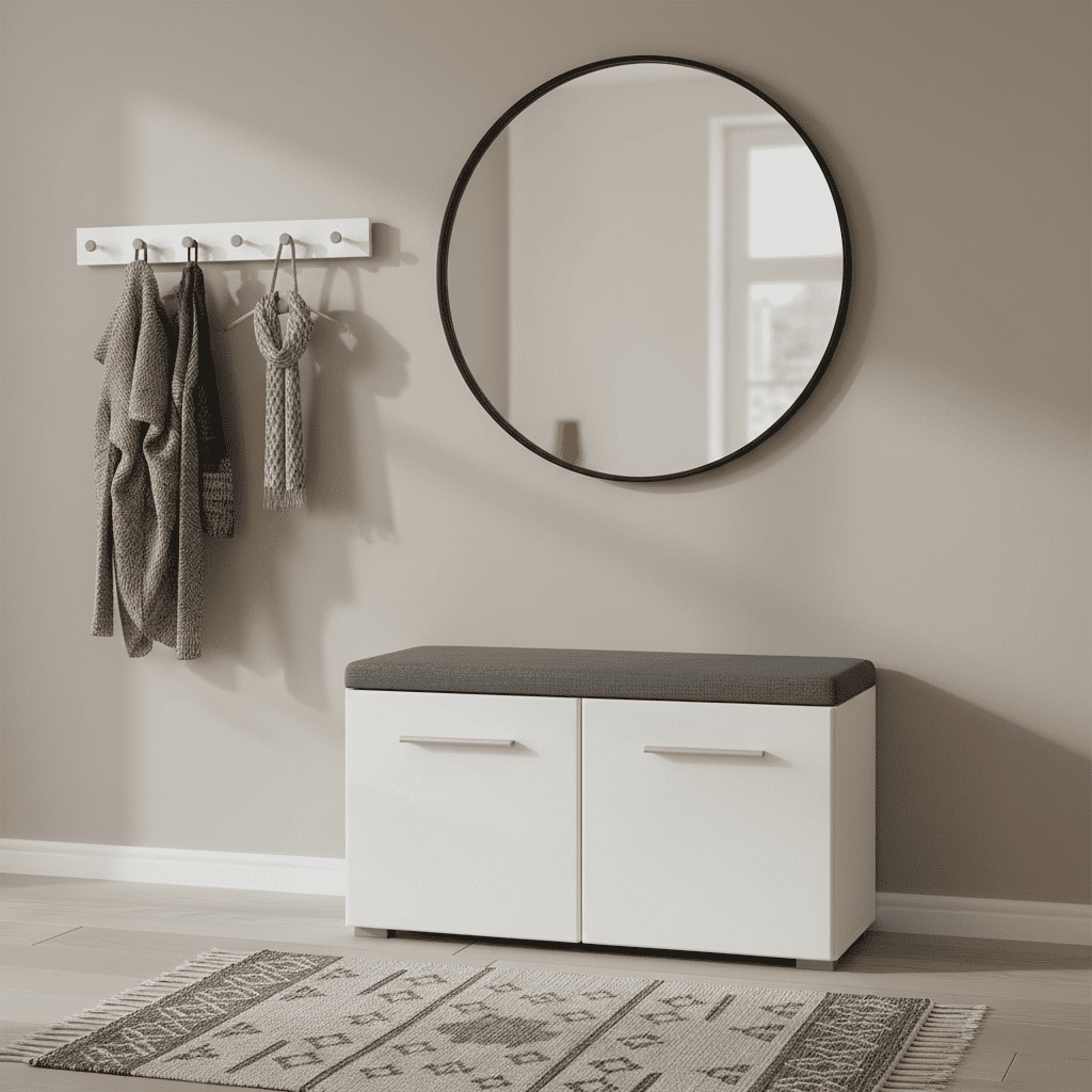 Milan White Gloss Hallway Storage