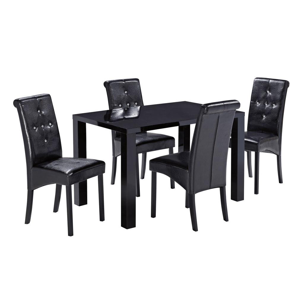 Monroe Puro Dining Table in High Gloss - Black