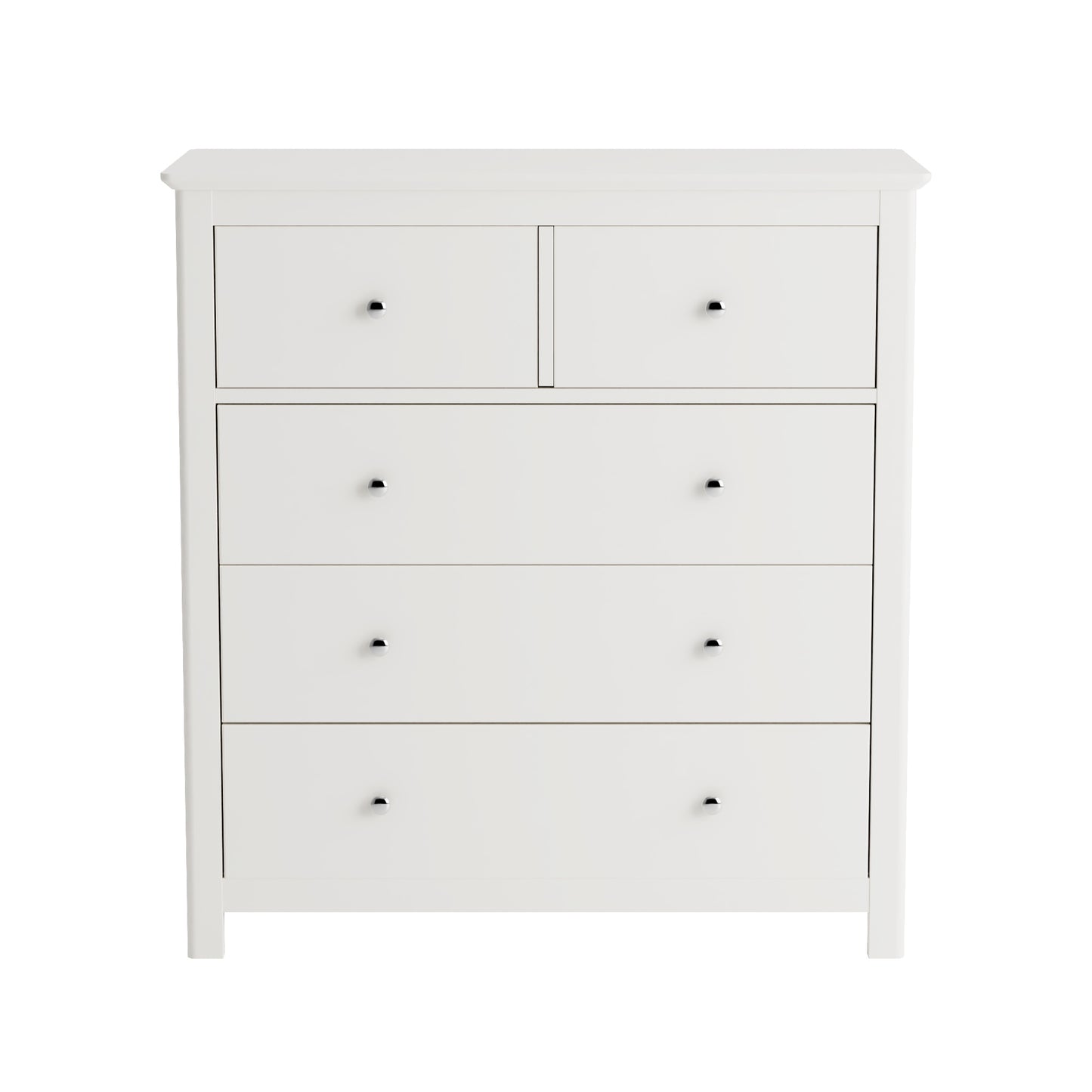 Nairn - White 2+3 drawer chest of drawers