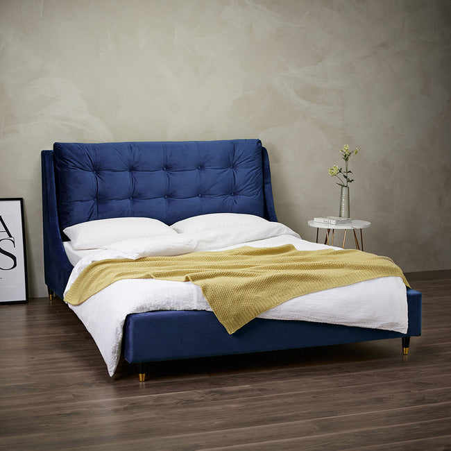 LUXURIOUS SLOANE KINGSIZE BED IN BLUE