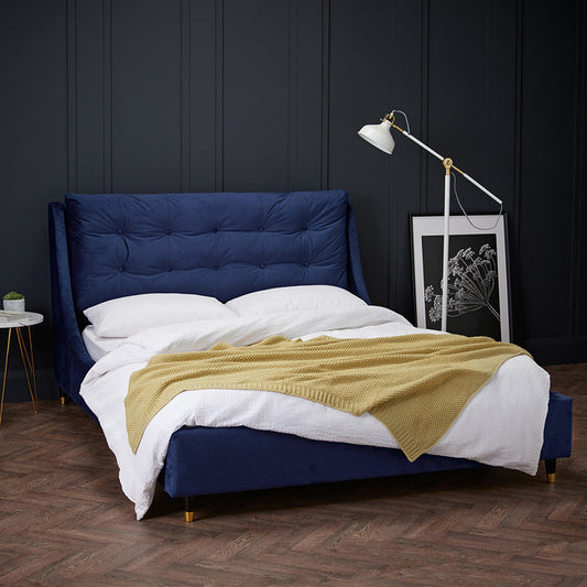 LUXURIOUS SLOANE KINGSIZE BED IN BLUE