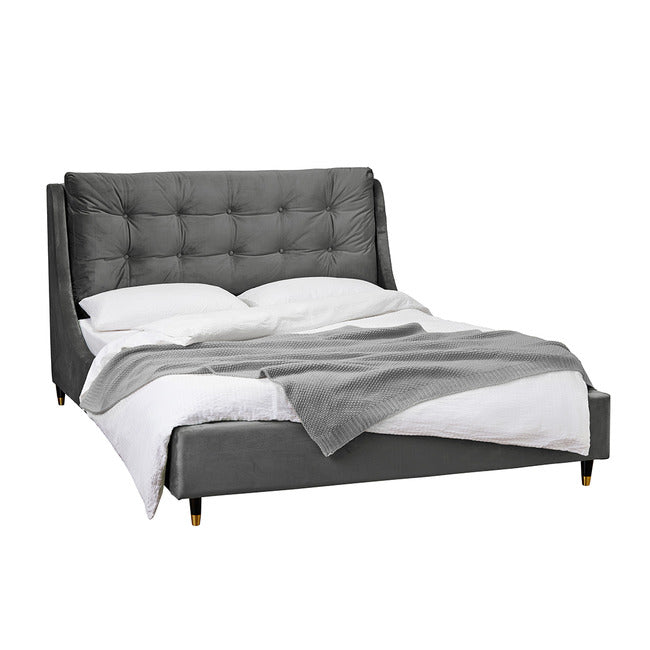 LUXURIOUS SLOANE KINGSIZE BED IN GREY