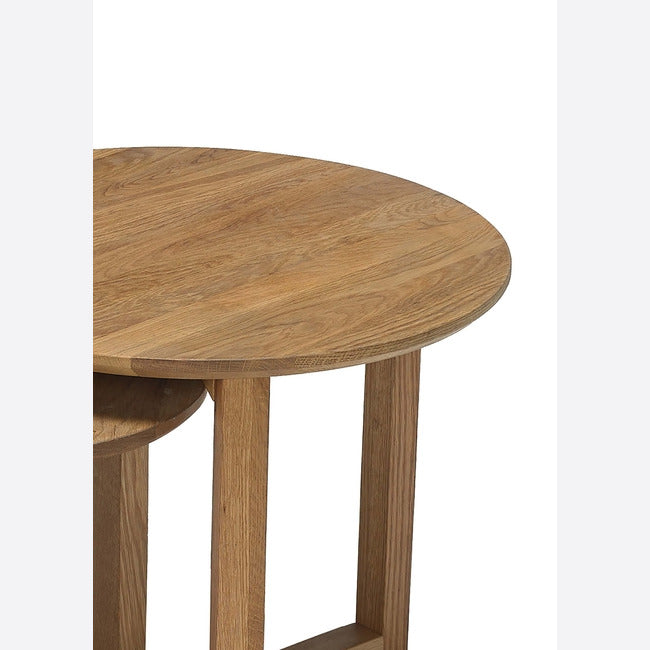 Stow Nest of Tables - Solid Oak