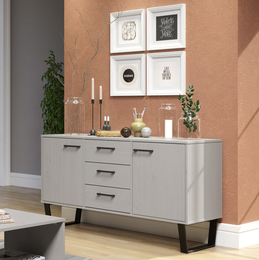 Texas Grey 2 Door 3 Drawer Medium Sideboard