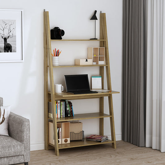 Tiva Modern Style Ladder Desk in in Oak (Effect)