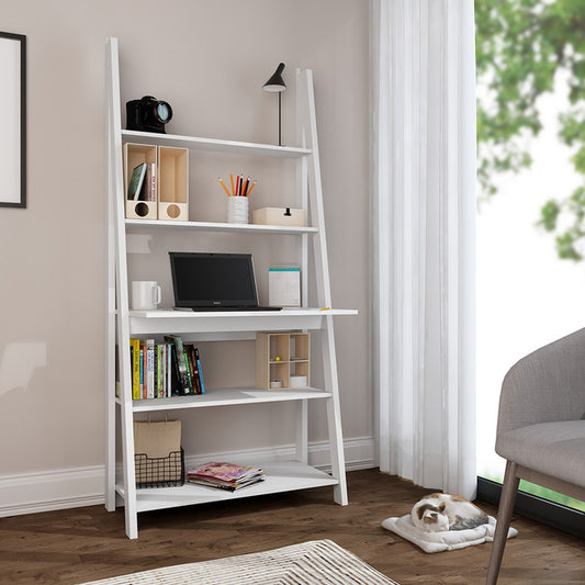 Tiva Modern Style Ladder Desk in in White