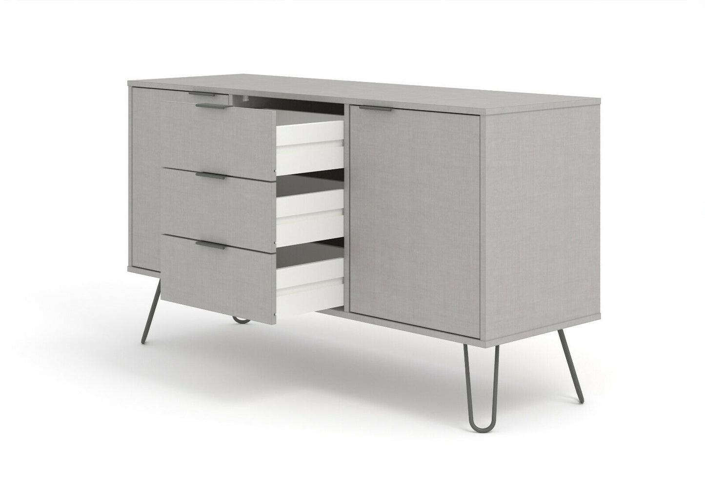 Augusta Grey Sideboard 2 Doors & 3 Drawers