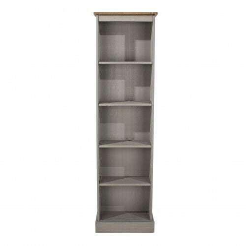 Premium Grey Corona Tall Narrow Bookcases