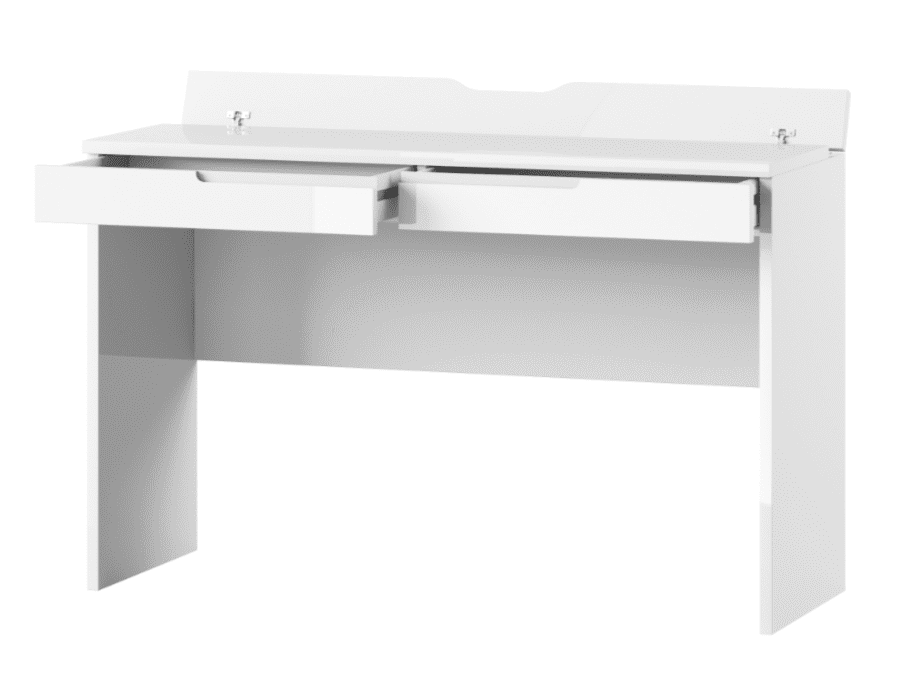 Santino White High Gloss 2 Drawer Dressing Table