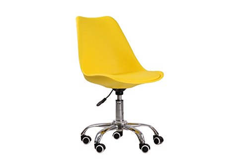 Orsen Swivel Office Chairs - in Black, Grey, Yellow or White