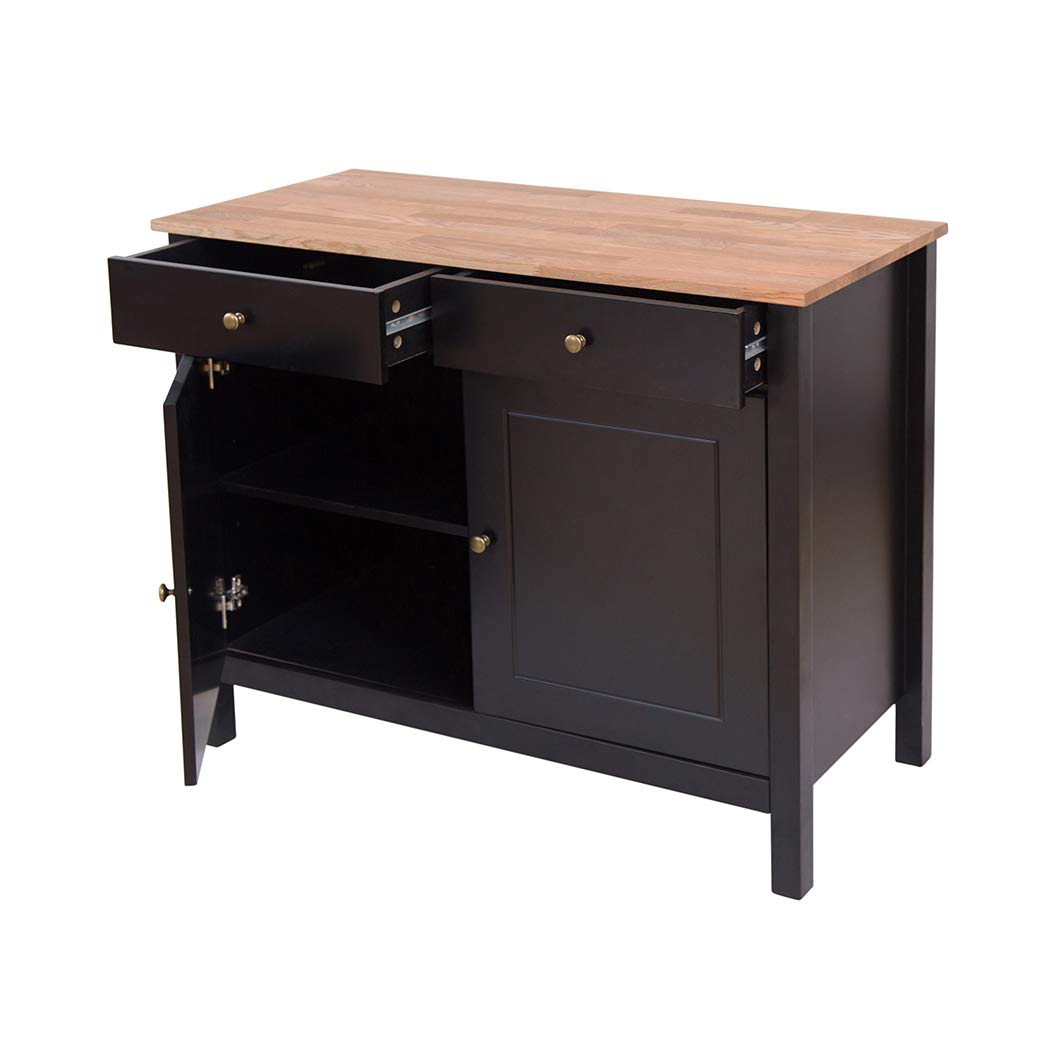 Copenghagen Oak & Black Modern Occasional Range