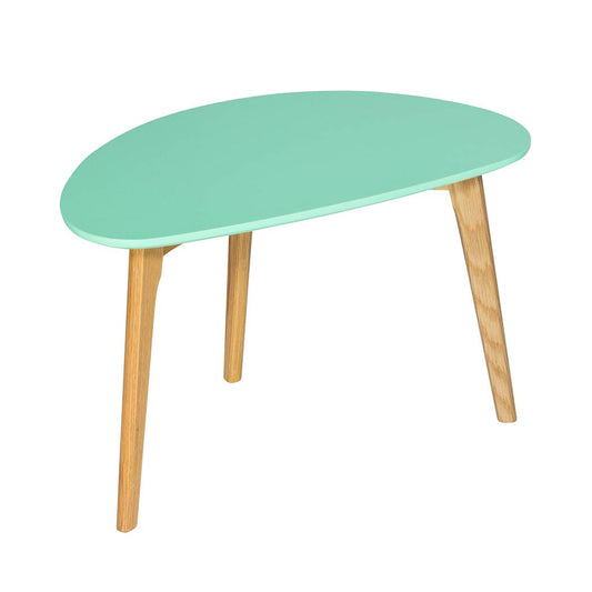 Astro Modern Coffee Tables Solid Oak Legs - Aqua, Grey, Pink