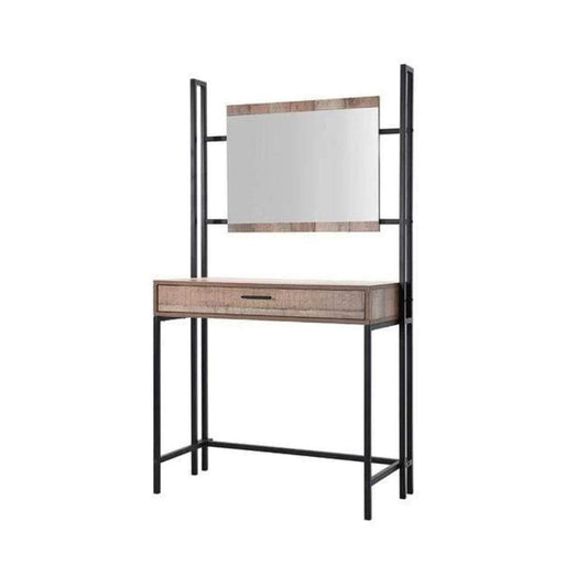 Hoxton Urban Rustic Bedroom Furniture Metal Frames -Dressing Table & Mirror