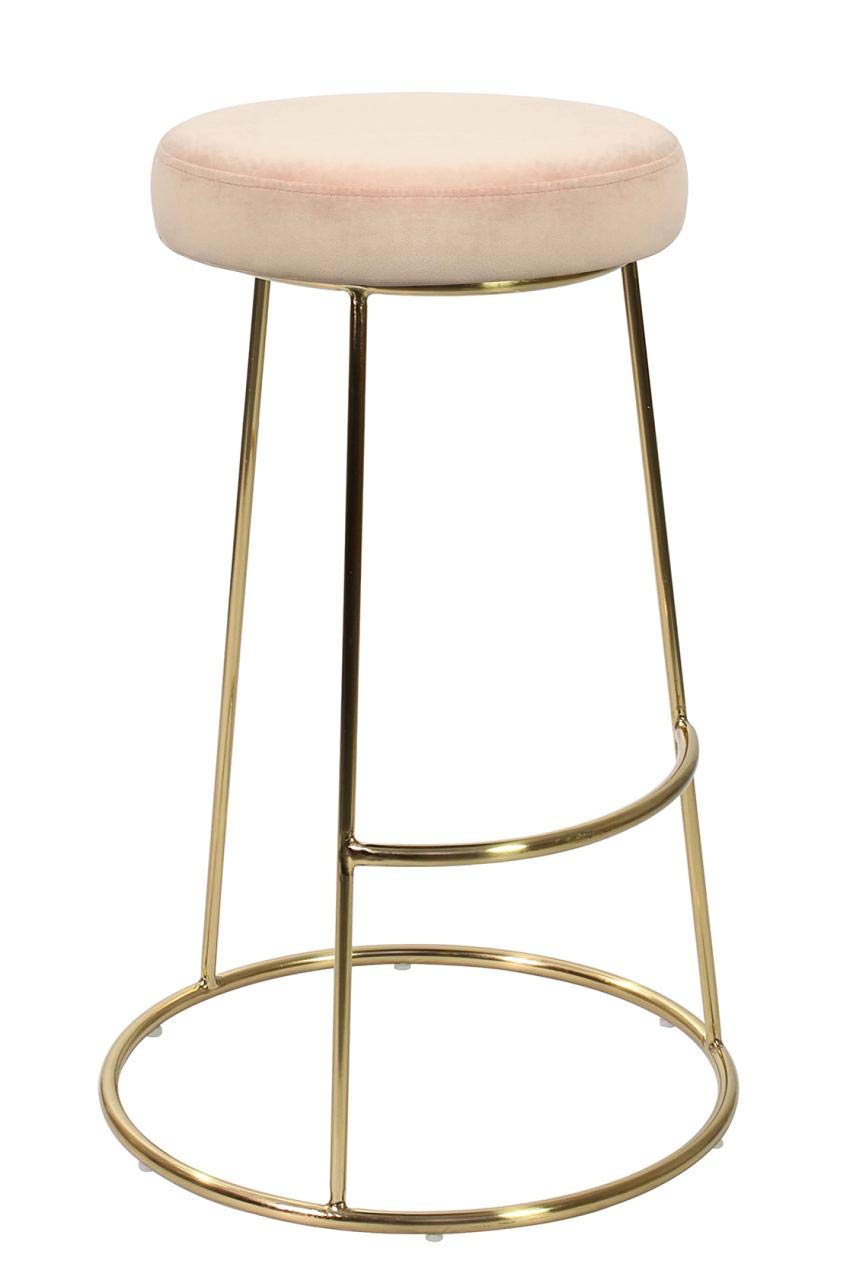 Opera Vintage Style Velvet Barstools, Set of 2