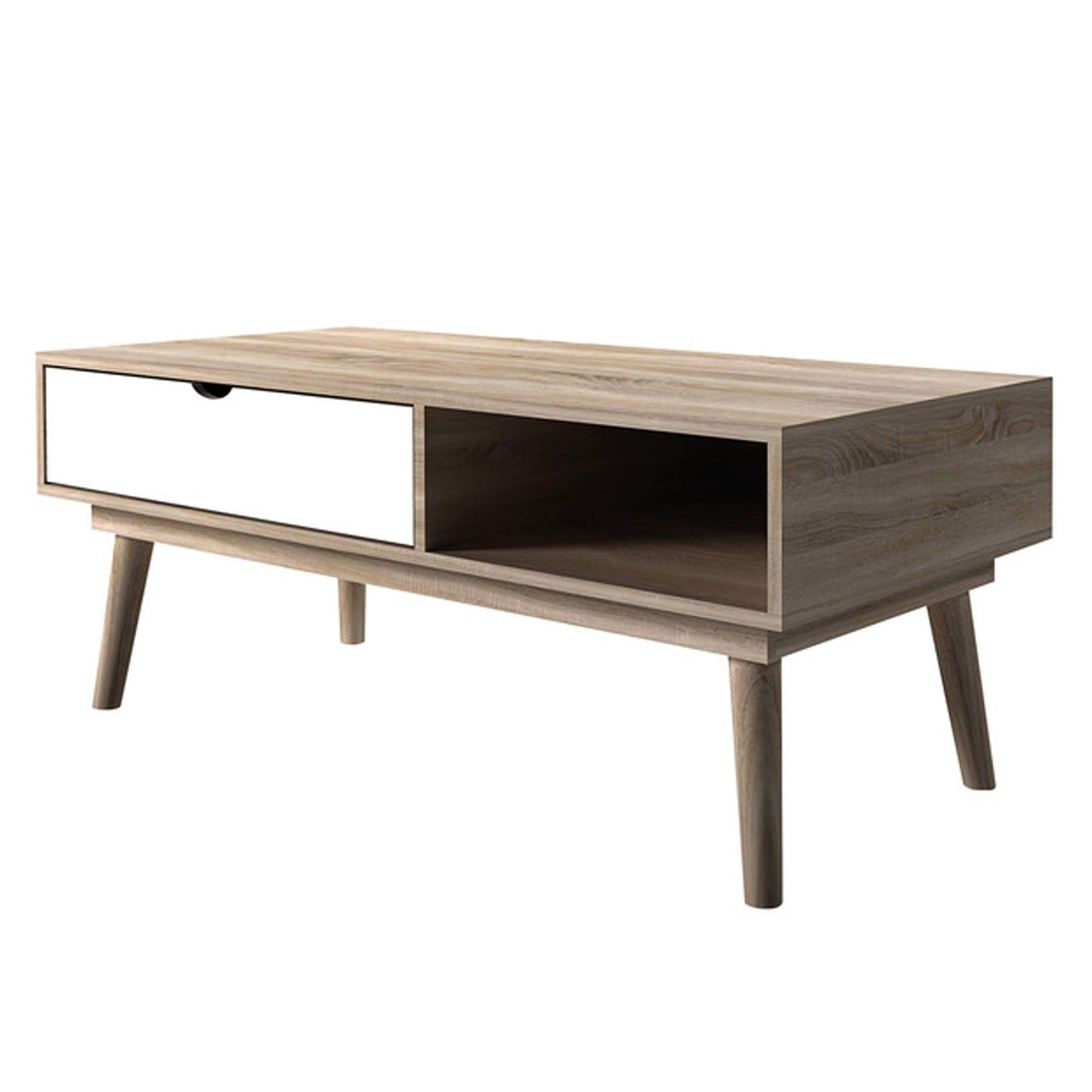 Scandi White and Oak Coloured Coffee Table