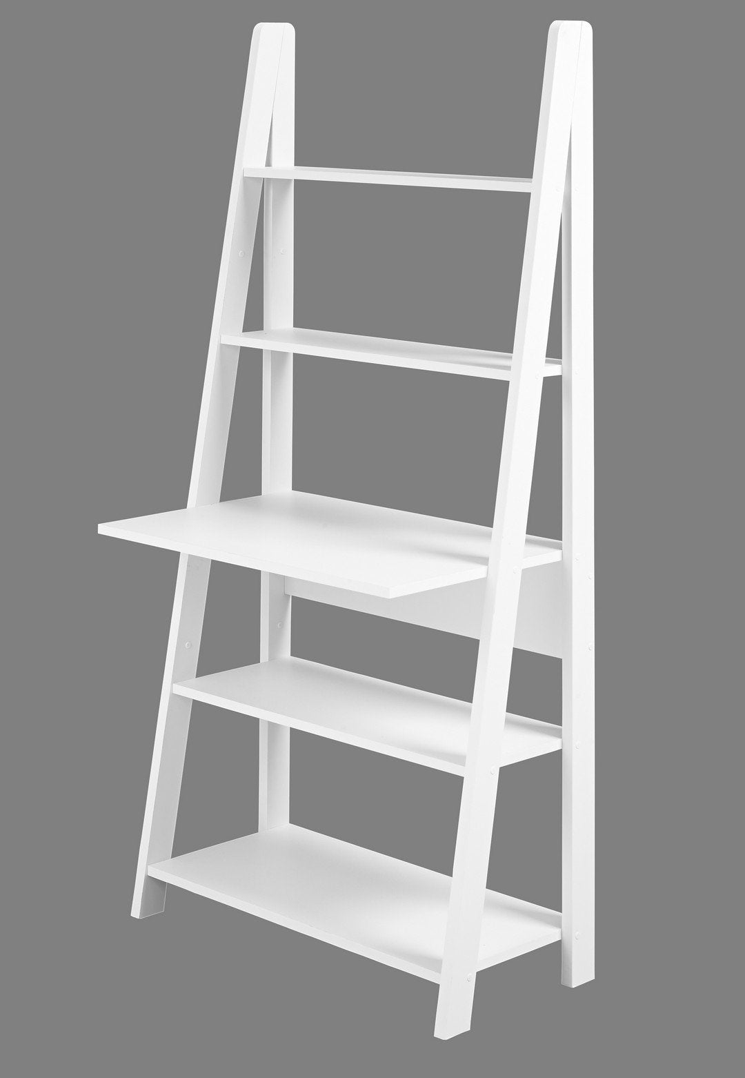 Tiva Modern Style Ladder Desk in in White