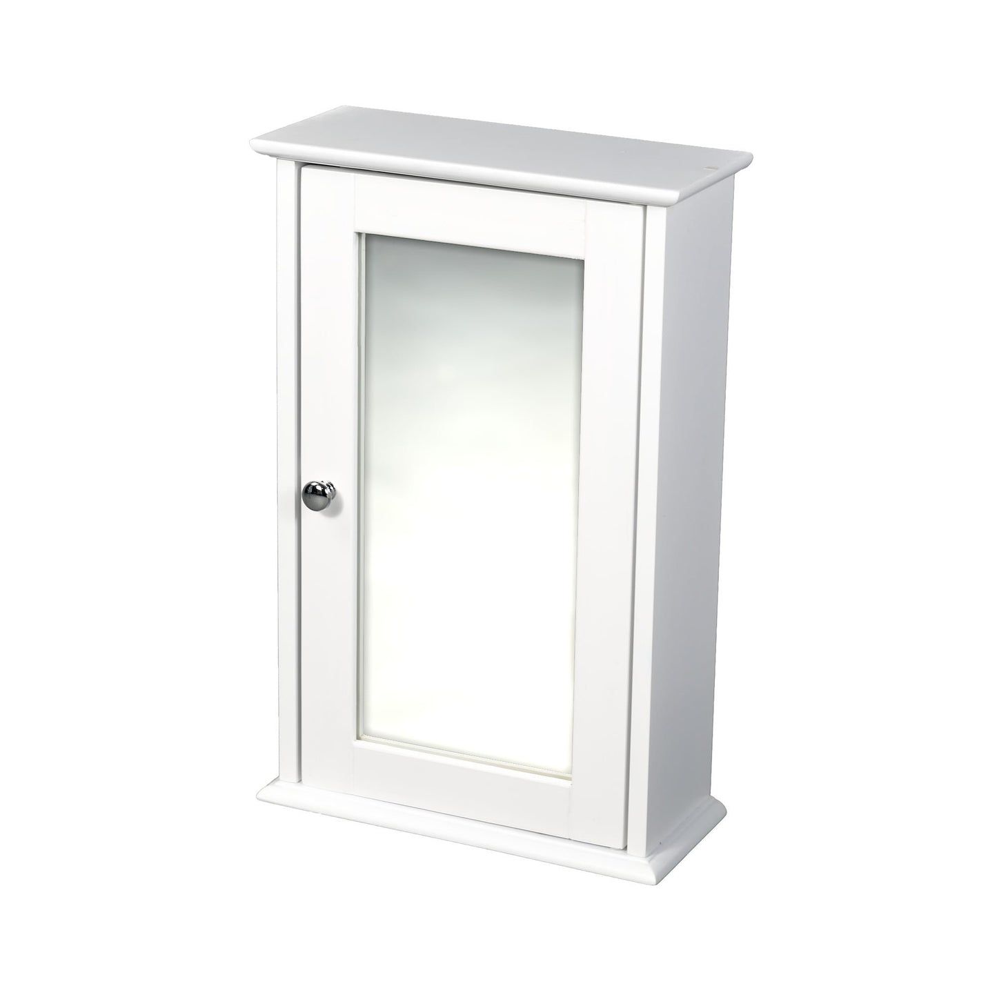 Alaska Bathroom Mirrored Wall Cabinet - Available In Grey Or White, White