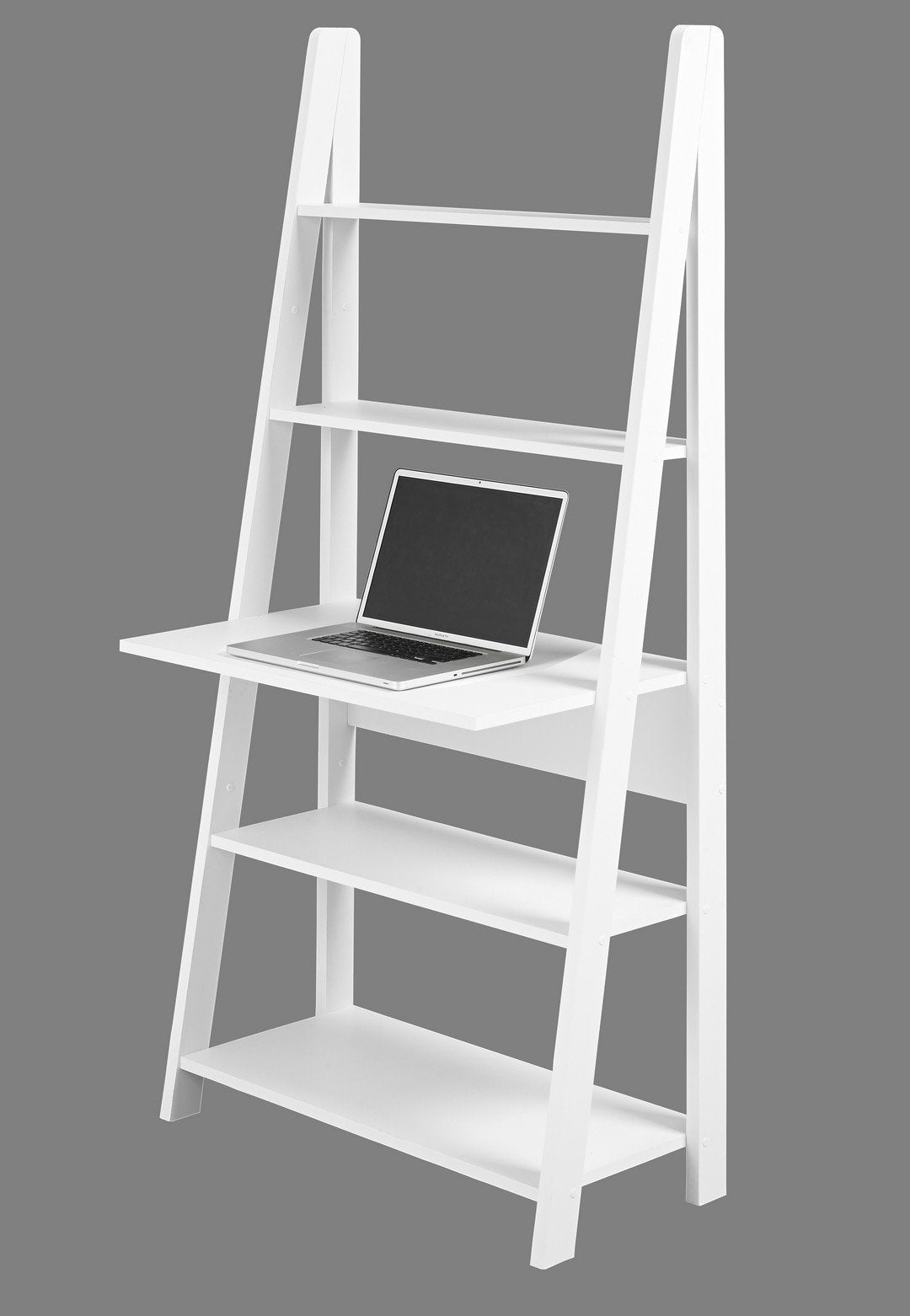 Tiva Modern Style Ladder Desk in in White