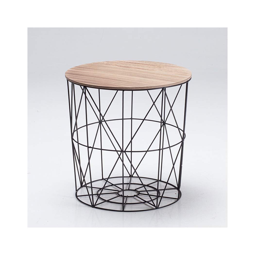 Cosmo Cage Coffee/Lamp Table - Removable Oak Finished Top