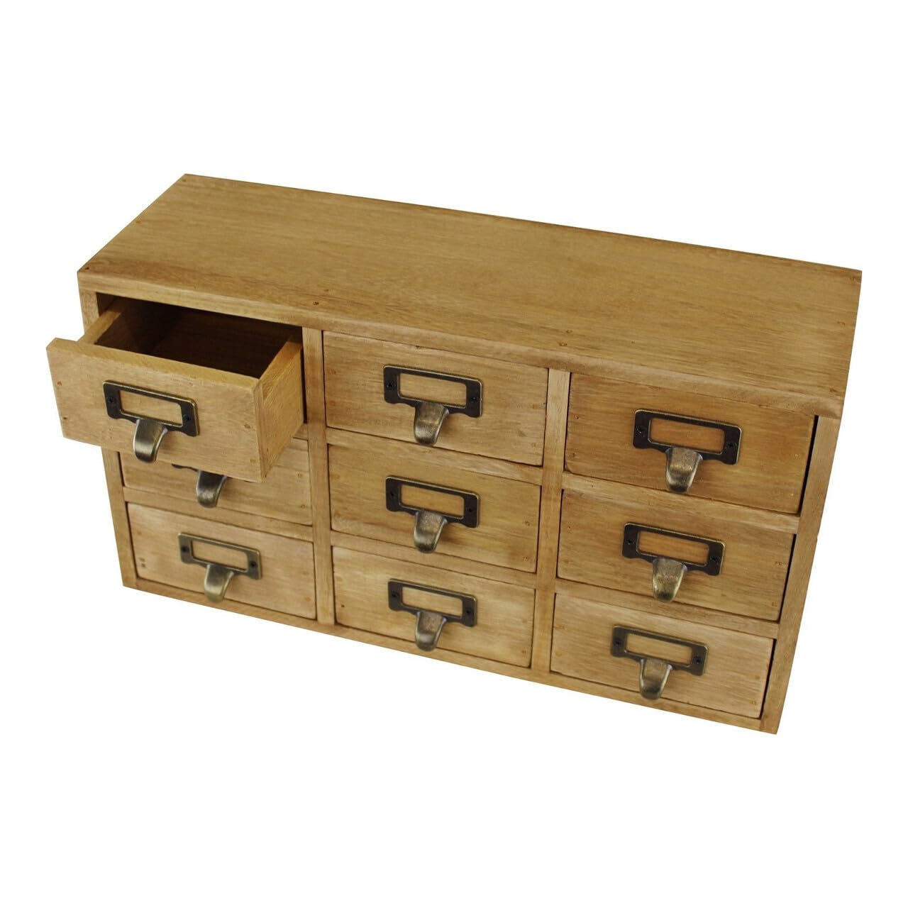 9 Drawer Triple Level Small Storage Unit Trinket Drawers