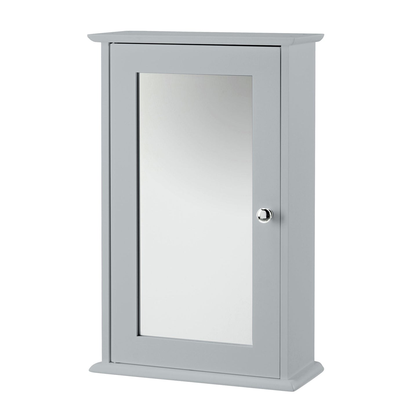 Alaska Bathroom Mirrored Wall Cabinet - Available In Grey Or White, White