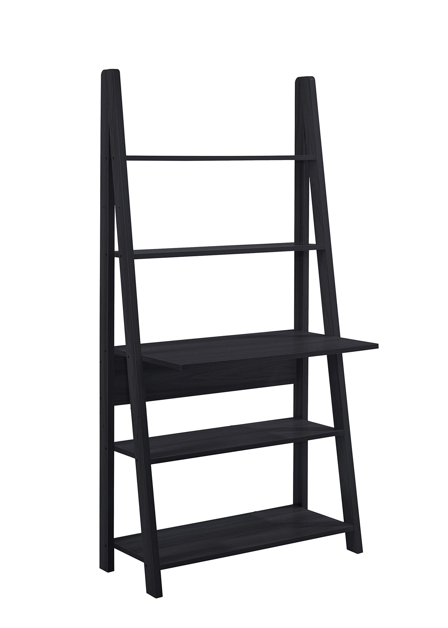 Tiva Modern Style Ladder Desk in Black