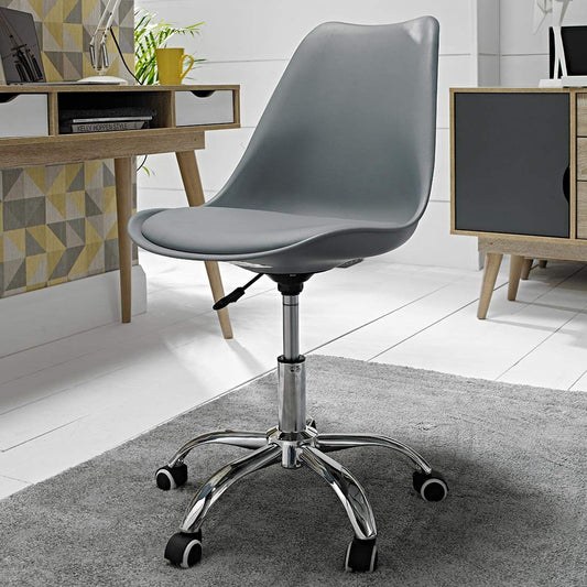 Orsen Swivel Office Chairs - in Black, Grey, Yellow or White