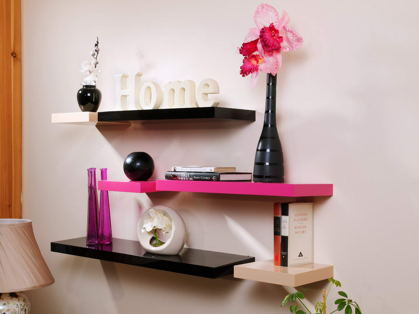 High Gloss Hudson Floating Shelf - Black